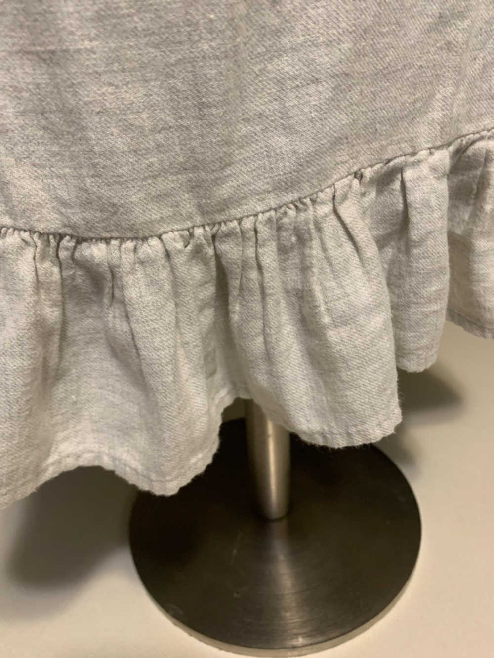 Zara Cream Embroidered Ruffle-Hem Long Sleeve Blouse - Picture 5 of 9